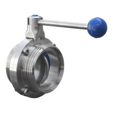 Затвор нержавеющий дисковый поворотный запорный приварной 12Х18Н9ТЛ ДУ 200 Ру 25 Арма-Пром